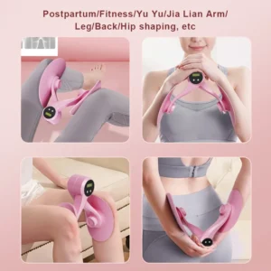 Multi-Functional Thigh Master Muscle Trainer with Counter, Inner Thigh Exercise Equipment for Home Gym, Arm and Leg Resistance Toner