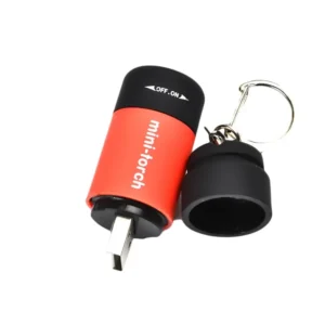 LED Micro Pocket Flashlight, Portable USB Rechargeable Keychain Flashlight, Waterproof Home Outdoor Hiking Camping Flashlight