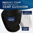Travel Seat Cushion, Memory Foam U-Shaped Pillow for Chair, Cushion Pad Car Office, Hip Support Massage Orthopedic Pillow