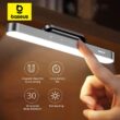 Baseus Night Light, Hanging Magnetic LED Table Lamp, Stepless Dimming Desk Lamp, Rechargeable for Cabinet, Bedroom, Kitchen Light