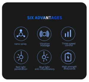 Electric Spray Massage Comb, Hair Growth Vibration Head Massager Brush, LED Anti-Hair Loss Scalp Liquid Medicine Atomizing Comb