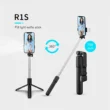 Portable Bluetooth Selfie, Stick Tripod Holder with Remote Shutter, Fill Light Extendable Wireless Remote, Retractable Phone Stand