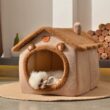 Foldable Pet House, Removable, Washable Cat House, Puppy Cave Sofa, Pet Bed House for Extra Small Dogs, Small and Medium Cats