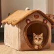 Foldable Pet House, Removable, Washable Cat House, Puppy Cave Sofa, Pet Bed House for Extra Small Dogs, Small and Medium Cats