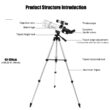 BORWOLF 70400 Professional High-Definition Astronomical Telescope, 333X, To See the Moon and Stars, Bird Watching Monocular