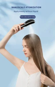 Electric Spray Massage Comb, Hair Growth Vibration Head Massager Brush, LED Anti-Hair Loss Scalp Liquid Medicine Atomizing Comb