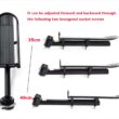 9KG Bicycle Luggage Carrier, Bike Rack, Aluminum Alloy Cargo Rear Rack Shelf, Cycling Seatpost Bag Holder Stand, MTB Install Tools 9