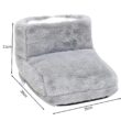 USB Electric Foot Warmer with Washable Plush Cover - Soft Flannel Heated Cushion Pad for Office & Home - Safe 5V Heating