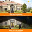 Super Bright Solar Wall Lamp, Solar Lights Outdoor, Solar-Powered Flood Lights with 3 Modes, IP65 Waterproof for Yard, Street, Outside