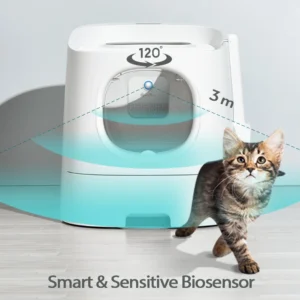 DownyPaws 4000mAh Smart Cat Odor Purifier, For Cat Litter Box, Deodorizer Pet Toilet, Air Purifier, Dog & Cat Litter Deodorant