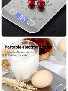 Digital Kitchen Scale, LED Stainless Steel, High-Precision Electronic Scales, Home Jewelry Food Weighing