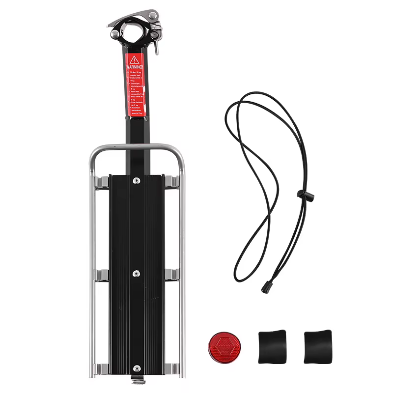 Quick Release Bike Rack, Luggage Carrier, Adjustable Alloy Bicycle Rear Rack, Outdoor Cycling Equipment Quick Release Bike Rack, Luggage Carrier, Adjustable Alloy Bicycle Rear Rack, Outdoor Cycling Equipment - Image 2