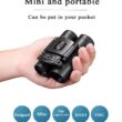 900x25 HD Zoom Portable Binoculars, Powerful Long-Range BAK4 Telescope, Folding Low-Light Binoculars for Hunting, Camping
