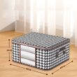 Large Clear Foldable Storage Box with Handles and Zipper, Dustproof Clothes Organizer for Home