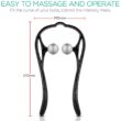 FITPERT Neck Massager, Shiatsu Deep Tissue Massager, Dual Trigger Point Shoulder Massager for Pain Relief