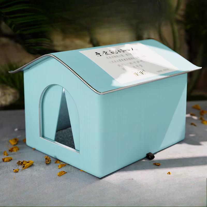 Stray Cat, Dog House, Waterproof Outdoor Winter Warm Pet Cave, Sleeping Beds, Home Foldable Washable for Small Dog, Puppy Supplies Stray Cat, Dog House, Waterproof Outdoor Winter Warm Pet Cave, Sleeping Beds, Home Foldable Washable for Small Dog, Puppy Supplies - Image 4