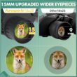 COMET Binoculars 10X25, Long Range Pocket HD Telescope, Folding Compact BAK4 Prism Binocular, Optical Scope FMC Lens for Hunting