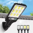 Solar Outdoor LED Wall Light, Human Body Induction, Waterproof, 3 Modes for Garden, Terrace, Garage, Courtyard, Street Lighting