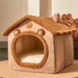 Foldable Pet House, Removable, Washable Cat House, Puppy Cave Sofa, Pet Bed House for Extra Small Dogs, Small and Medium Cats