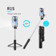 Portable Bluetooth Selfie, Stick Tripod Holder with Remote Shutter, Fill Light Extendable Wireless Remote, Retractable Phone Stand