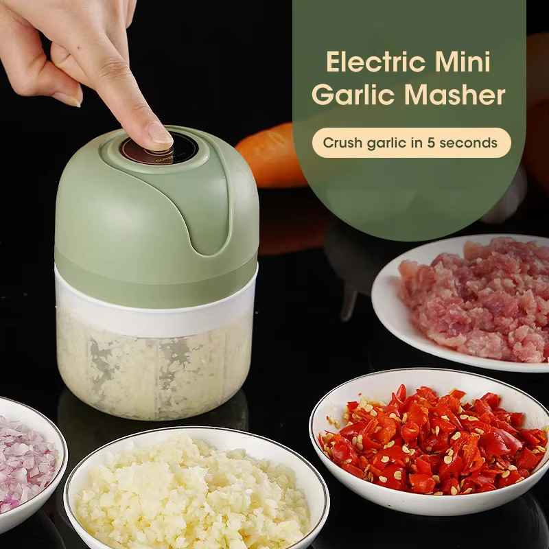 250ml Garlic Masher, Electric Kitchen Food Chopper, USB Portable Meat Grinder, Vegetable Chopper for Kitchen Gadgets 250ml Garlic Masher, Electric Kitchen Food Chopper, USB Portable Meat Grinder, Vegetable Chopper for Kitchen Gadgets - Image 6