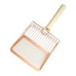 Dog Cat Clean Feces Supplies, Stainless Steel Shovel, Cat Litter Scoop, Reduces Dust, Metal Long-Handle Scoop, Pet Cleaning Tools