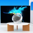 Mini 3D Holographic Projector Fan, Desktop LED Advertising Machine, Hologram Picture & Video Display, Remote Control with Stand