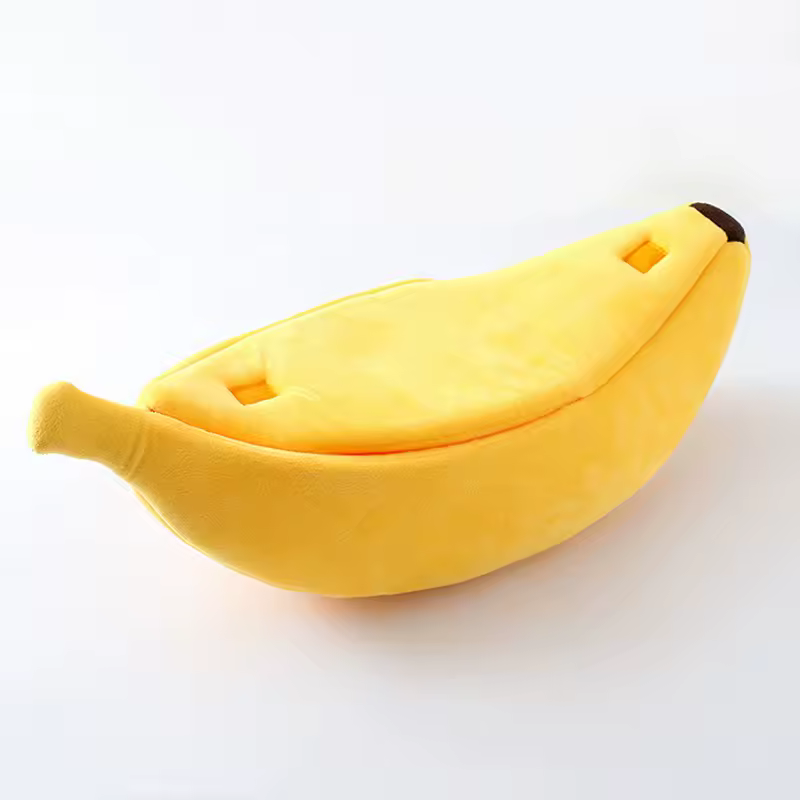 Winter Banana Cat Bed House, Funny Cute Cozy Cat Mat Beds, Warm Durable Portable Pet Basket Kennel, Dog Cushion, Cat Supplies Winter Banana Cat Bed House, Funny Cute Cozy Cat Mat Beds, Warm Durable Portable Pet Basket Kennel, Dog Cushion, Cat Supplies