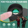 COMET Binoculars 10X25, Long Range Pocket HD Telescope, Folding Compact BAK4 Prism Binocular, Optical Scope FMC Lens for Hunting