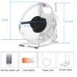 Mini 3D Holographic Projector Fan, Desktop LED Advertising Machine, Hologram Picture & Video Display, Remote Control with Stand