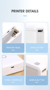 Niimbot D110 Mini Portable Thermal Printer, Without Ink, Self-Adhesive Label Maker, Labeling Machine, D110- M With 1 Roll