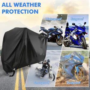 Bike Cover for 2 Bikes, Outdoor Waterproof Bicycle Cover, Rain, Sun, UV, Dust, Windproof with Lock Hole Bike Cover for 2 Bikes, Outdoor Waterproof Bicycle Cover, Rain, Sun, UV, Dust, Windproof with Lock Hole