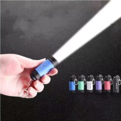 LED Micro Pocket Flashlight, Portable USB Rechargeable Keychain Flashlight, Waterproof Home Outdoor Hiking Camping Flashlight