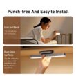 Baseus Night Light, Hanging Magnetic LED Table Lamp, Stepless Dimming Desk Lamp, Rechargeable for Cabinet, Bedroom, Kitchen Light