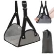 Airplane Footrest, With Adjustable Strap, Portable Hammock Leg Rest, Perfect Travel Accessories