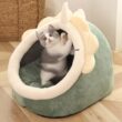 Deep Sleep Cat Bed, Cartoon Pet Bed, Foldable, Removable, Washable Pet Sleeping Bed for Small Dogs, Mat, Bag, Cave Cats Bed