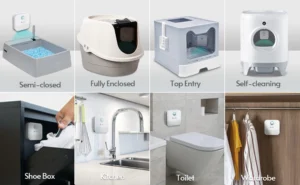 DownyPaws 4000mAh Smart Cat Odor Purifier, For Cat Litter Box, Deodorizer Pet Toilet, Air Purifier, Dog & Cat Litter Deodorant