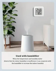 Indoor Mini Temperature and Humidity Meter, Bedroom Temperature Meter, Portable Electronic Digital Display
