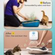 DownyPaws 4000mAh Smart Cat Odor Purifier, For Cat Litter Box, Deodorizer Pet Toilet, Air Purifier, Dog & Cat Litter Deodorant