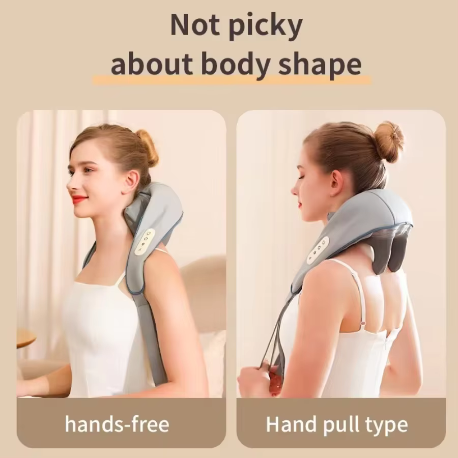 Wireless Neck and Back Massager, Neck and Shoulder Kneading Massage Shawl, Cervical Relaxing Trapezius Massager Wireless Neck and Back Massager, Neck and Shoulder Kneading Massage Shawl, Cervical Relaxing Trapezius Massager - Image 7
