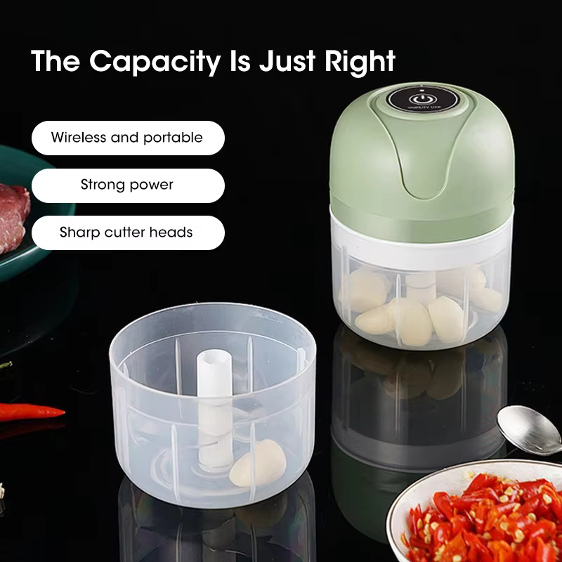 250ml Garlic Masher, Electric Kitchen Food Chopper, USB Portable Meat Grinder, Vegetable Chopper for Kitchen Gadgets 250ml Garlic Masher, Electric Kitchen Food Chopper, USB Portable Meat Grinder, Vegetable Chopper for Kitchen Gadgets - Image 7