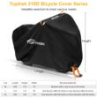Toptrek Bike Cover, 210D High-Quality Bicycle Protector, Multipurpose Rain, Snow, Dust Waterproof, All-Weather Protective Covers