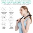 FITPERT Neck Massager, Shiatsu Deep Tissue Massager, Dual Trigger Point Shoulder Massager for Pain Relief
