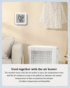 Indoor Mini Temperature and Humidity Meter, Bedroom Temperature Meter, Portable Electronic Digital Display