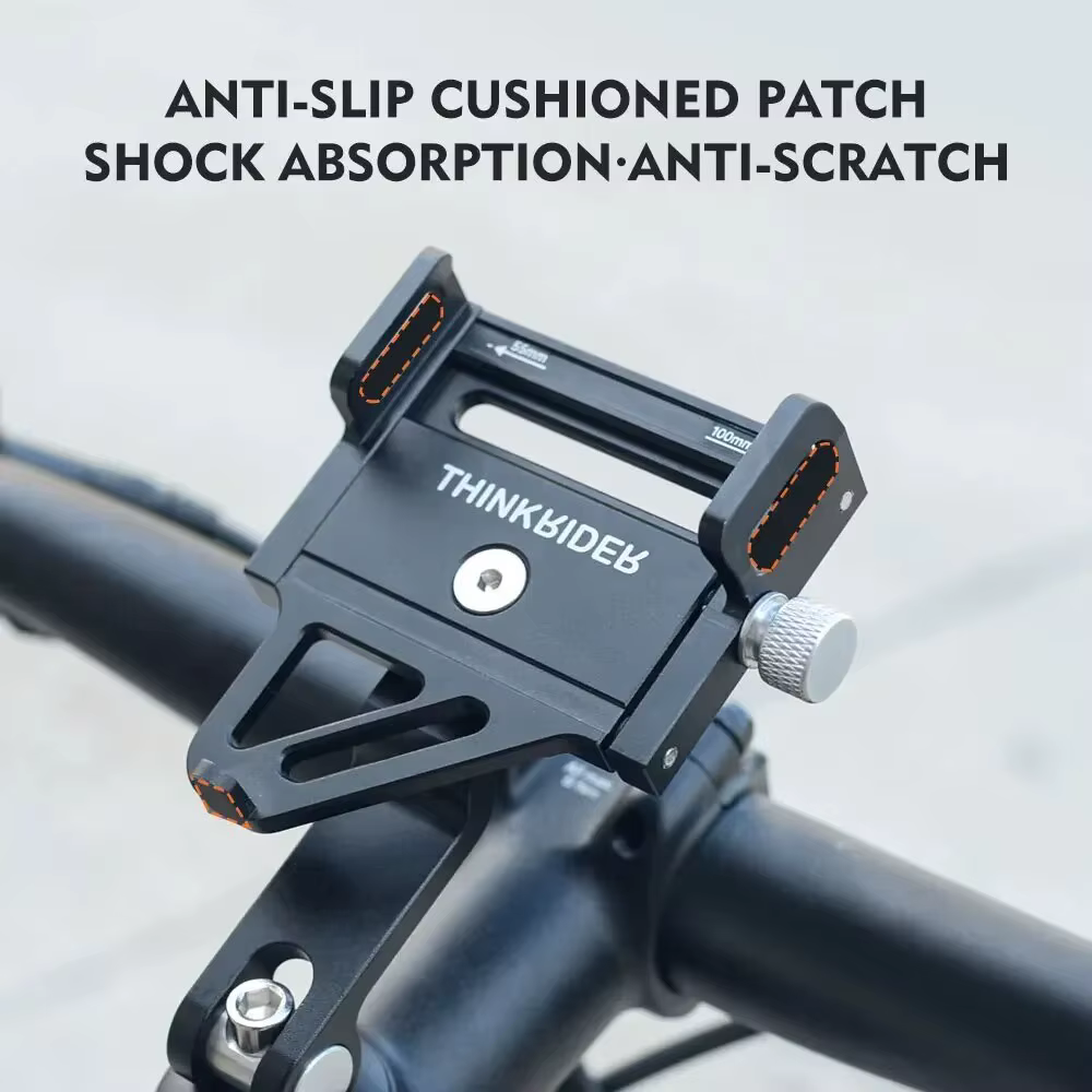 ThinkRider MTB Phone Mount Stand, Bicycle Holder, 270° Rotatable Aluminum Adjustable Bike Phone Holder, Non-Slip ThinkRider MTB Phone Mount Stand, Bicycle Holder, 270° Rotatable Aluminum Adjustable Bike Phone Holder, Non-Slip - Image 3