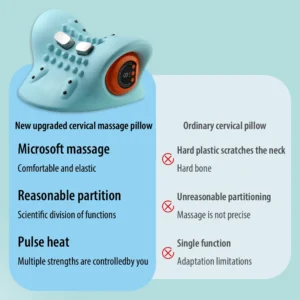 Electric Cervical Massager, Neck Stretcher, Chiropractic Traction Device, Head Acupoint Massage Pillow, Shoulder & Body Massager