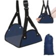 Airplane Footrest, With Adjustable Strap, Portable Hammock Leg Rest, Perfect Travel Accessories