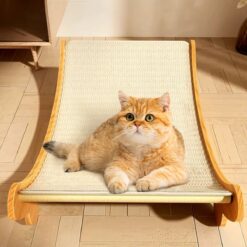 Wooden Cat Scratching Pads, Multifunction Cats Sleeping Bed, Detachable Wear-Resistant Cat Scratch Board, Kitten Grinding Cats Toys