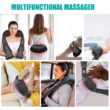 Rmssim Shiatsu Neck Back Massager with Heat - 3D Deep Kneading Massage Pillow for Shoulder Pain Relief - Home & Car Use Adapter