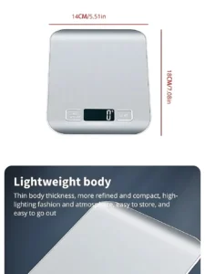 Digital Kitchen Scale, LED Stainless Steel, High-Precision Electronic Scales, Home Jewelry Food Weighing